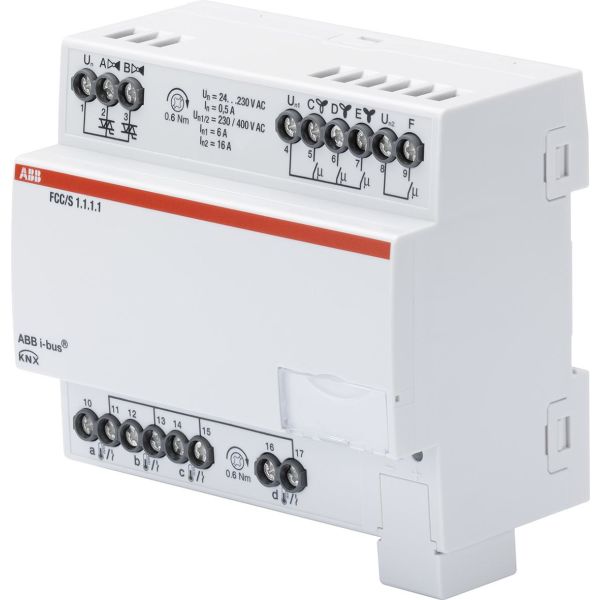 ABB 2CDG110210R0011 Puhallinkonvektorisäädin 3-vaiheinen, 2 venttiiliä moottorin lähtöön Manuaalinen kytkin: Ei