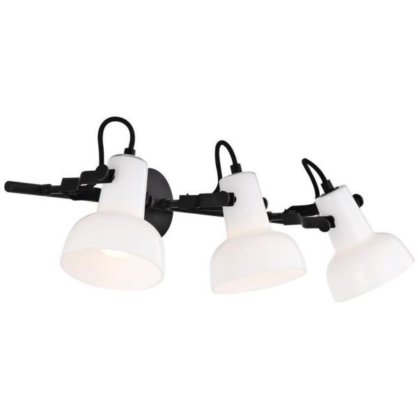 Nordlux PARSON 47120003 Seinävalaisin 3-kiskoinen, E14, IP20, musta
