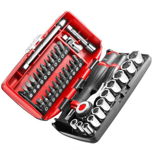 Facom R.360NANO Hylsyavainsarja 1/4", räikkävarrella