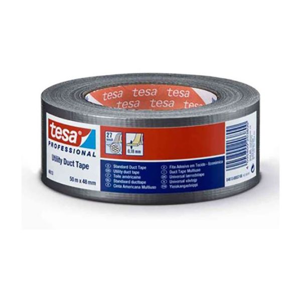 Tesa 4613 Ilmastointiteippi hopea, 50 m x 48 mm