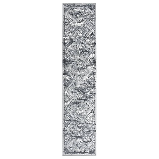 vidaXL Käytävämatto BCF itämainen harmaa 100x500 cm