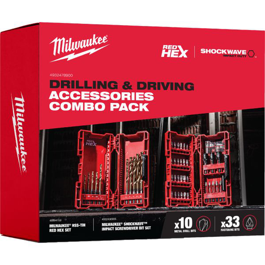Milwaukee 4932478900 Työkalupaketti HSS TIN 10P -SARJA+SHW 33P -SARJA 2P