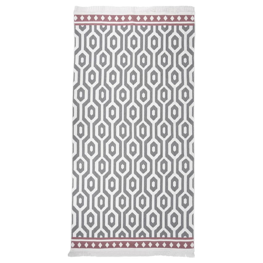 vidaXL Matto harmaa 80x150 cm puuvilla