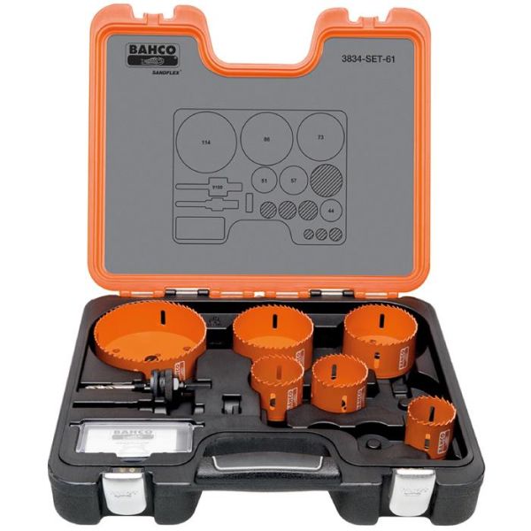 Bahco 3834-SET-61 Reikäsahasarja