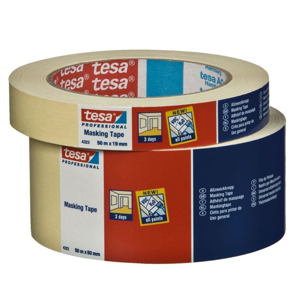 Tesa 4323 Maalarinteippi beige 50 m x 19 mm