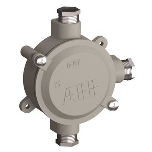ABB 2CMA136531R1000 Kevytmetallikotelo Kierre 18,6, alumiinia 1 oikealle, 1 vasemmalle, 1 ylös