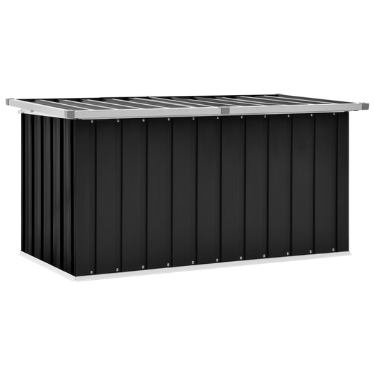 vidaXL Puutarhan varastoarkku antrasiitti 129x67x65 cm