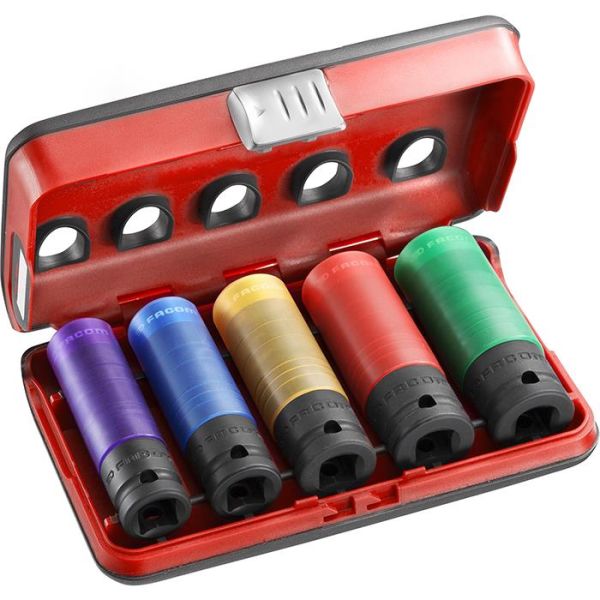 Facom NSI.5L Voimahylsysarja 1/2", 15/17/19/21/22 mm