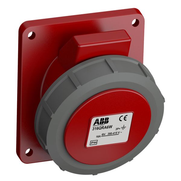 ABB 2CMA102318R1000 Paneelin ulostulo pikaliitettävä, tärinänkestävä Kulma, 4-nastainen, 16 A