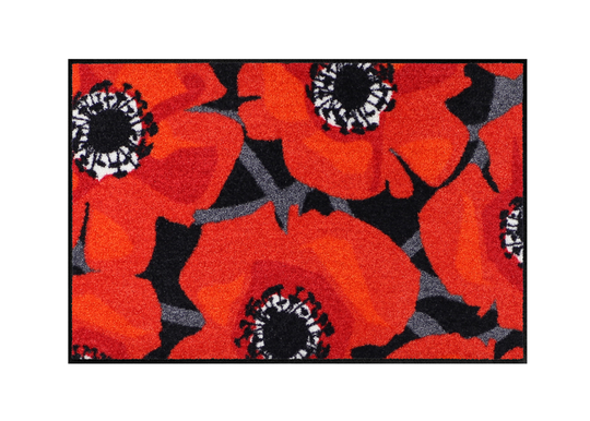 Matto BLOOM POPPY BLACK 50x75 cm