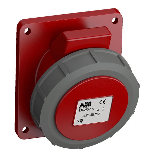ABB 2CMA102377R1000 Paneelin ulostulo pikaliitettävä, tärinänkestävä Kulma, 4-nastainen, 32 A