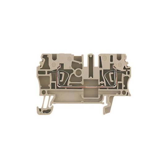 Weidmüller ZDU 2.5 Läpivientiriviliitin beige, 0,5-4 mm², 24 A Pituus: 59,5 mm