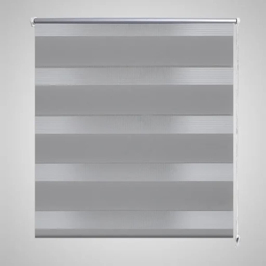 vidaXL Zebra rullakaihdin 50 x 100 cm harmaa