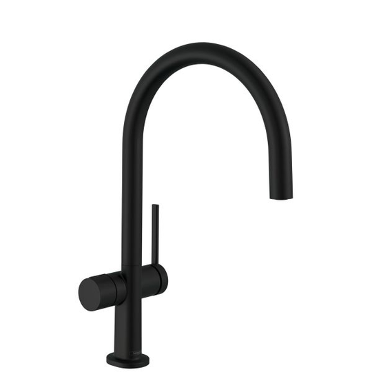 Hansgrohe Talis M54 220 Keittiöhana C-putkella, astianpesukoneliitännällä Musta