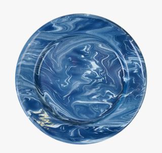Enamel lautanen sininen