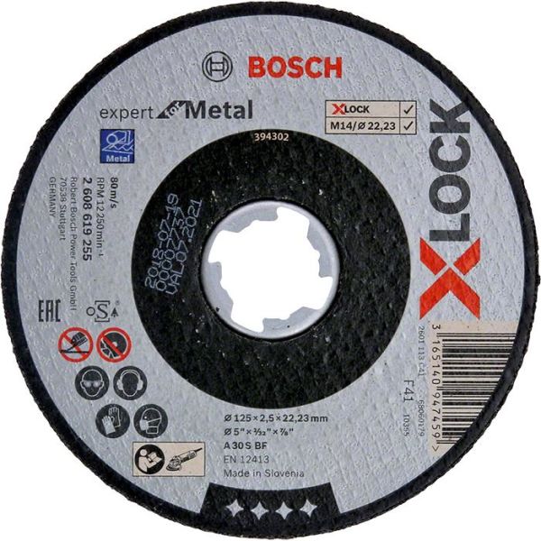 Bosch Expert for Metal Katkaisulaikka X-LOCK 125 × 2,5 × 22,23 mm