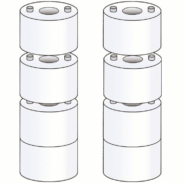Alarmtech 5015236 Seinävälikelevy 10,4 x 3,5 mm, 40 kpl