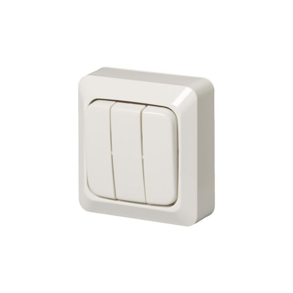 ABB 10631A4 Kytkin pinta-asennettava, IP20 3x1-napainen