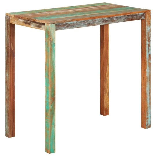 vidaXL Baaripöytä 112x60x108 cm täysi kierrätetty puu