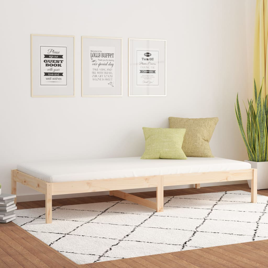 vidaXL Sohvasänky 90x190 cm 3FT Single täysi mänty