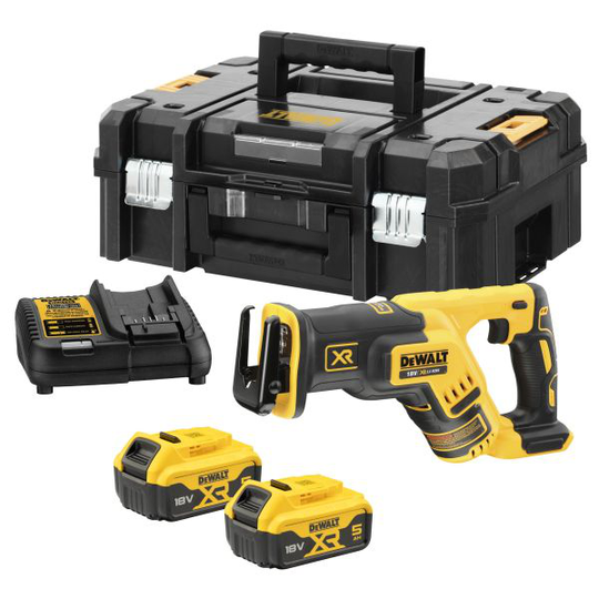 Dewalt DCS367P2-QW Akkupuukkosaha sis. akun ja laturin