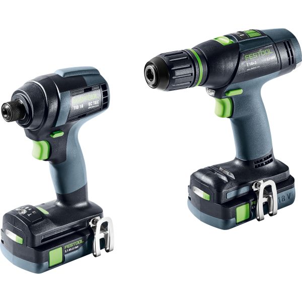 Festool TID 18 C 3,1-Set T18 Työkalupaketti sis. 3,1 Ah:n akut ja laturin