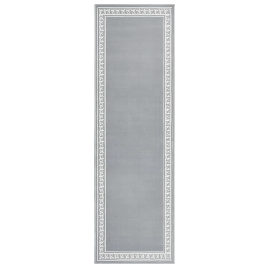 vidaXL Käytävämatto BCF harmaa kuviolla 100x350 cm