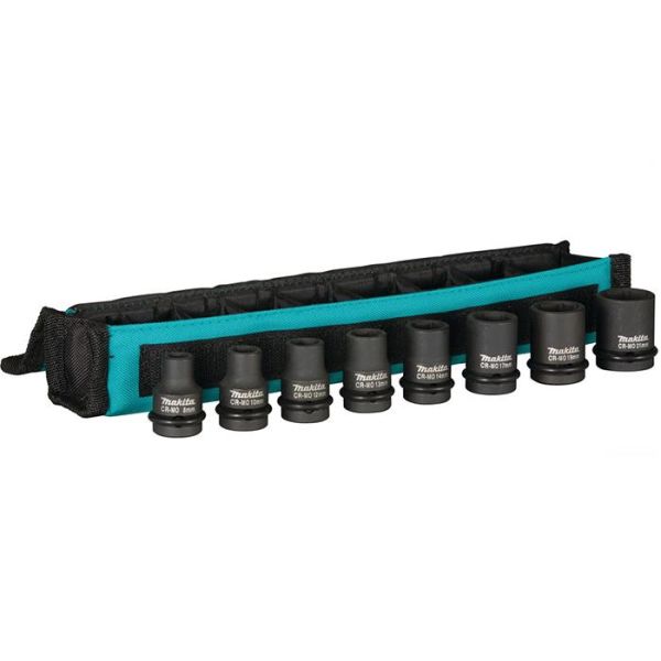 Makita E-02989 Kiristysholkkisarja 8-21 mm, 8 osaa
