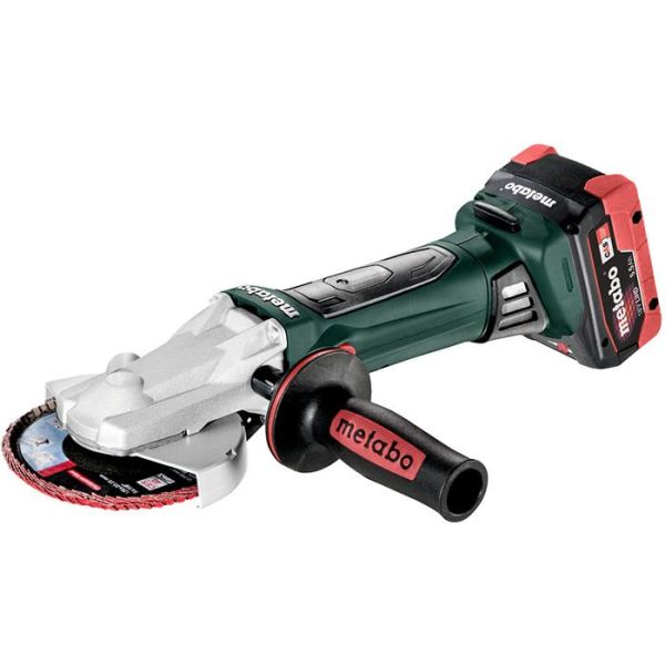 Metabo WF 18 LTX 125 Quick Kulmahiomakone sis. 5,5 Ah:n akut ja laturin