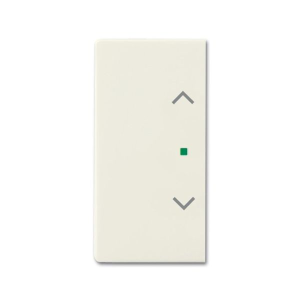 ABB Future Linear 6220-0-0591 Yksiosainen vipupainike verhot, oikea/vasen Chalet-white