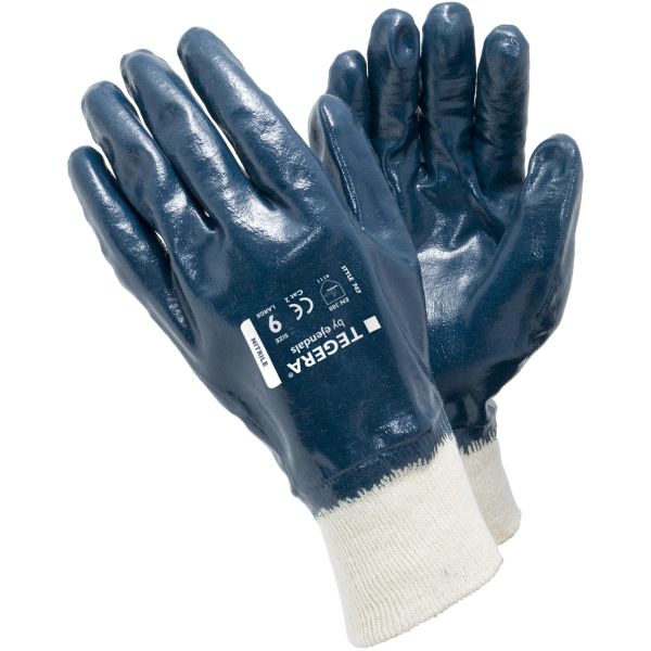 Tegera 747 Käsineet Interlock, Puuvilla/Nitrili Koko 8