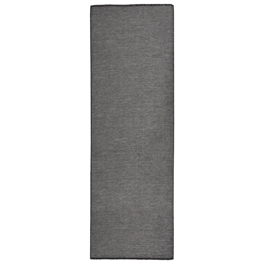 vidaXL Ulkomatto Flatweave 80x250 cm harmaa