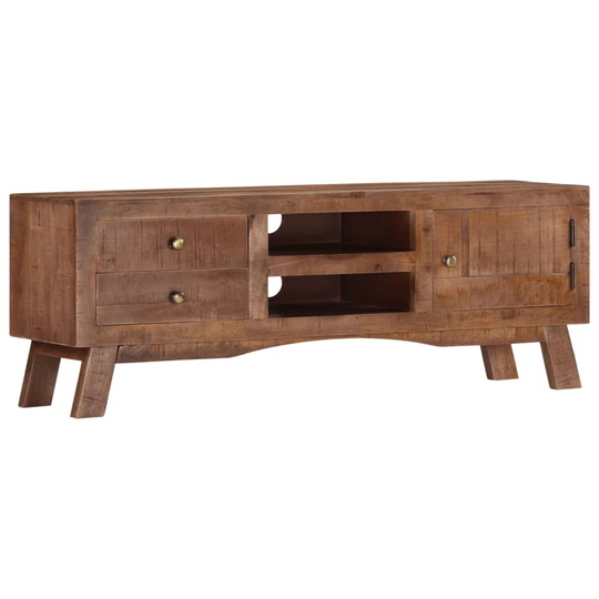 vidaXL TV-taso 110x30x40 cm karkea mangopuu
