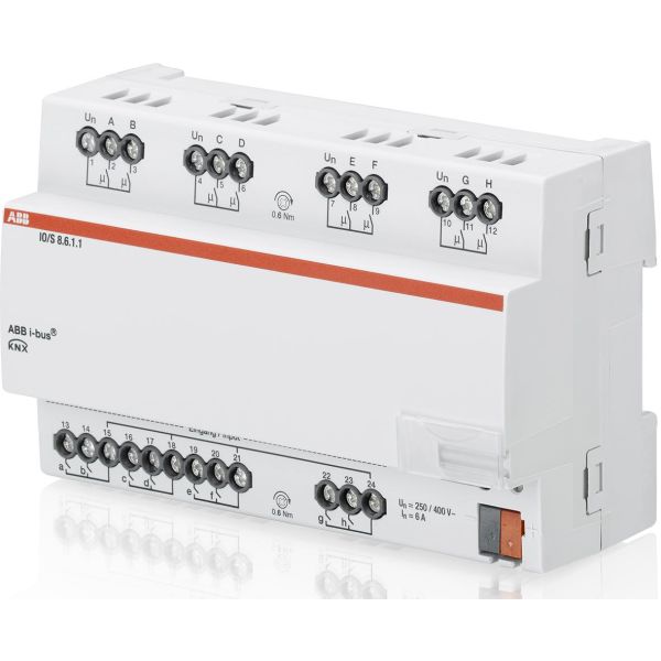 ABB 2CDG110169R0011 Tulo-/lähtöyksikkö KNX 8 tuloa, tyyppi IO/S8.6.1.1