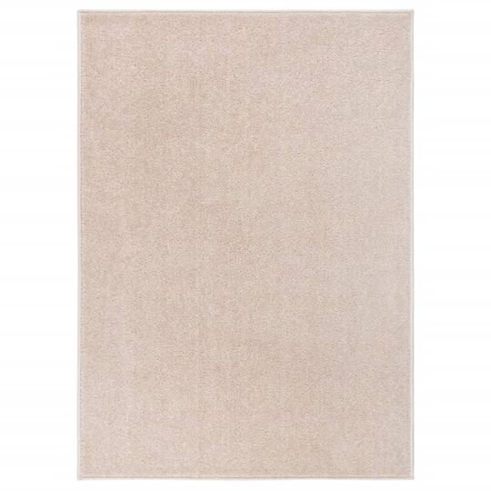 vidaXL Lyhytnukkainen matto 120x170 cm tumma beige