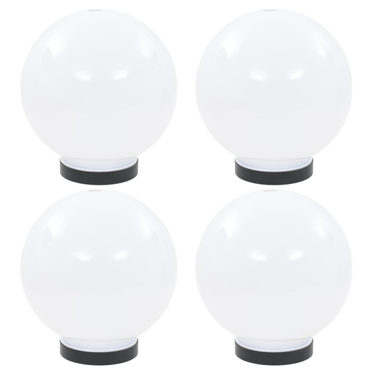 vidaXL LED-pallovalaisimet 4 kpl 20 cm akryyli