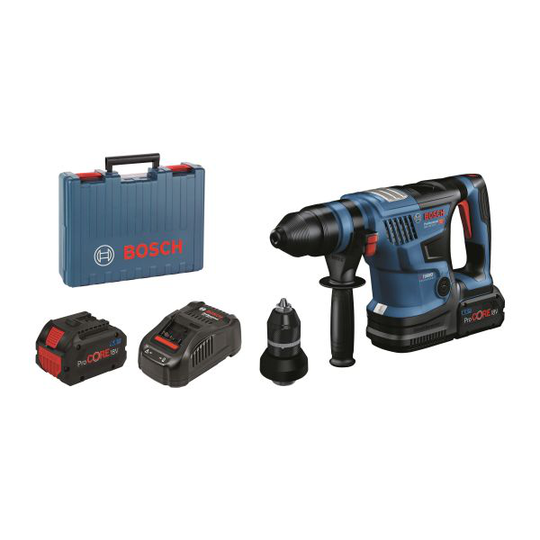 Bosch GBH 18V-34 CF Poravasara sisältää akun ja laturin