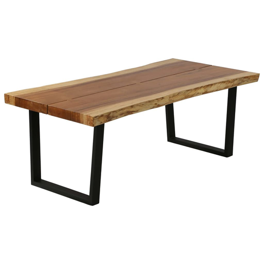 vidaXL Sohvapöytä täysi sadepuu 102x54x41 cm