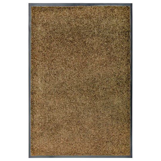 vidaXL Ovimatto pestävä ruskea 60x90 cm