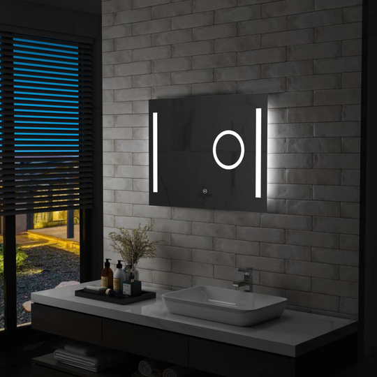 vidaXL Kylpyhuoneen LED-seinäpeili kosketussensorilla 80x60 cm