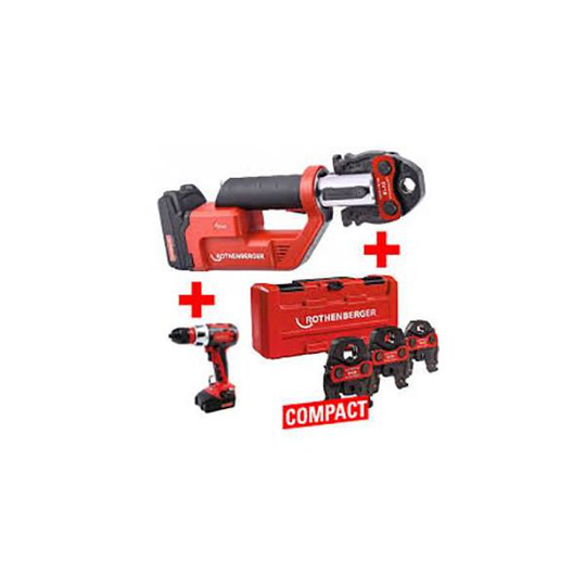 Rothenberger ROMAX Compact TT Työkalupaketti puristusleuat SV15-22-28