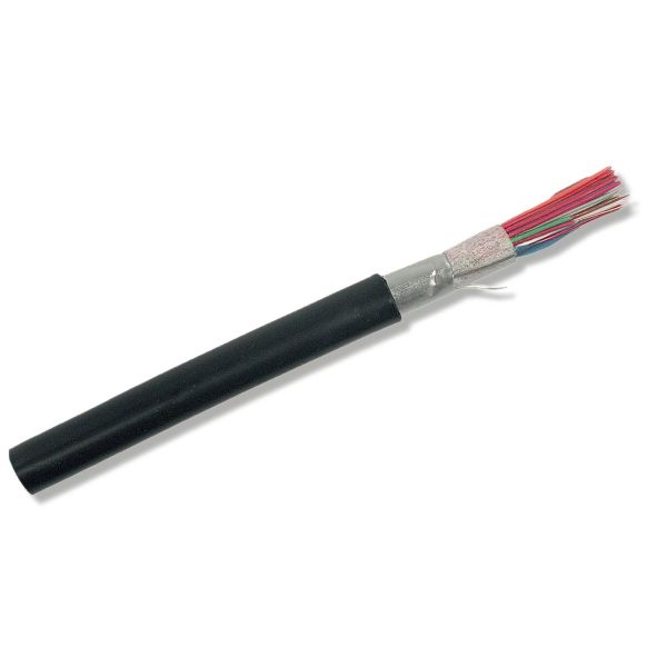 Nexans EUALEV Telekaapeli 5 x 2 x 0.5 mm, musta 1 m, katkaistu