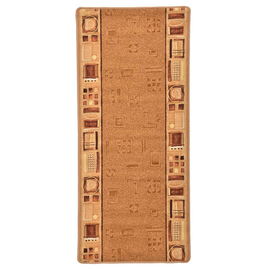 vidaXL Käytävämatto geelipohja beige 67x120 cm