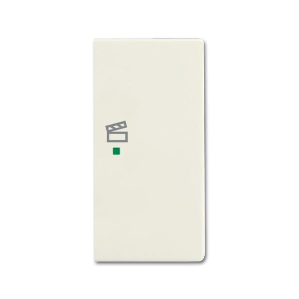 ABB Future Linear 6220-0-0596 Yksiosainen vipupainike tilanneohjaus, valkoinen Oikea