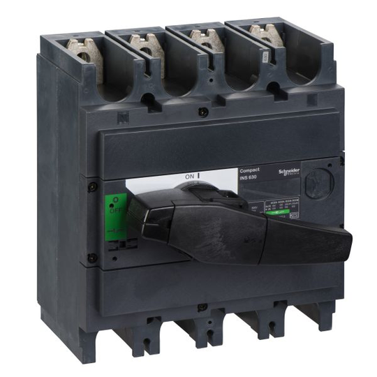 Schneider Electric ComPact INS630 Kuormankytkin 4-napainen, 630 A