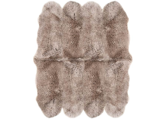 Aito lampaantalja Merino mink Octo ±170x180 cm