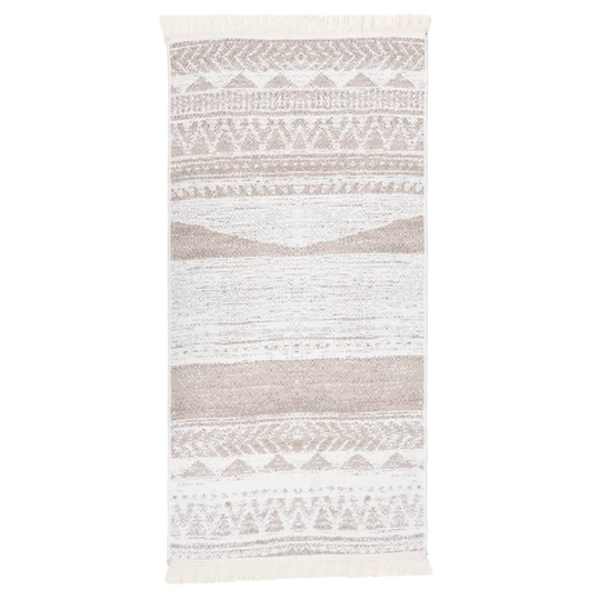 vidaXL Matto beige 80x150 cm puuvilla