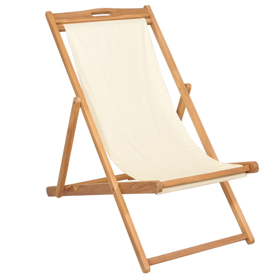 vidaXL Kansituoli Tiikki 56x105x96 cm Kerma