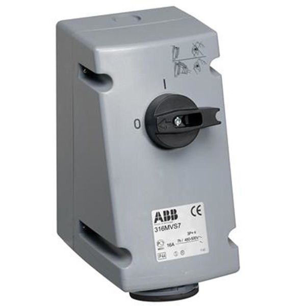 ABB 2CMA167655R1000 Seinäpistorasia IP44, 3P+J, 16 A 500 V