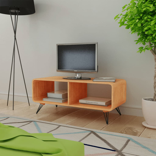 vidaXL TV-taso 90x39x38,5 cm Puu Ruskea